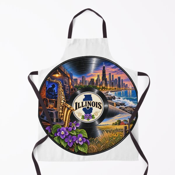 Item preview, Illinois Vinyl Record designed and sold by Whimspired By Paxx.