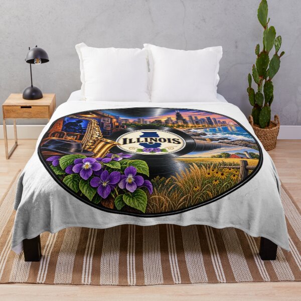 Artikelvorschau, Illinois Vinyl-Schallplatte entworfen und verkauft von Whimspired By Paxx.