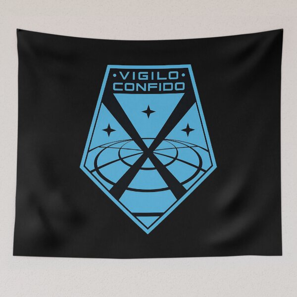 Item preview, Vigilo Confido Latin Quote Emblem designed and sold by Bloowardi.