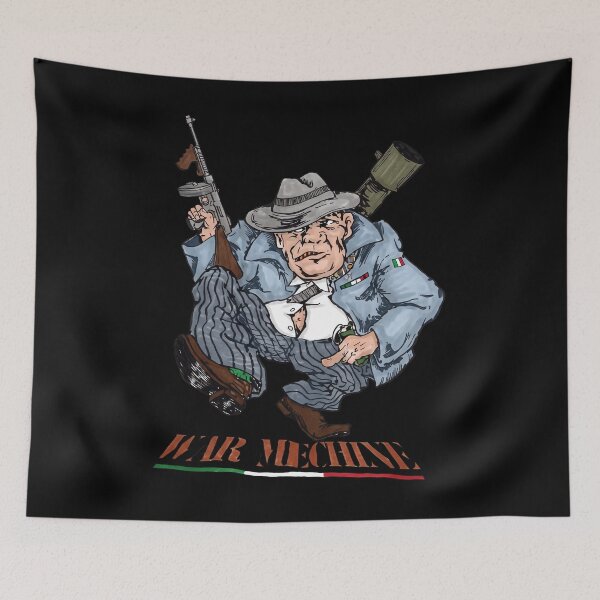 Item preview, War Machine Italian Gangster With Tommy Gun And Grenade designed and sold by lightylegal.