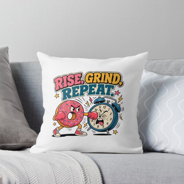 Item preview, Rise Grind Repeat Donut & Alarm Clock Motivational designed and sold by meesara.