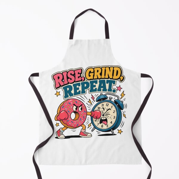 Item preview, Rise Grind Repeat Donut & Alarm Clock Motivational designed and sold by meesara.