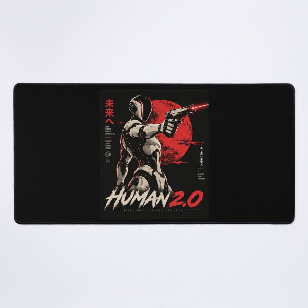 Item preview, Human 2.0 – Futuristic Humanoid Robot Cyberpunk Anime designed and sold by TEEJAMBOREE.
