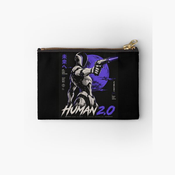 Item preview, Human 2.0 – Futuristic Humanoid Robot Cyberpunk Anime designed and sold by TEEJAMBOREE.