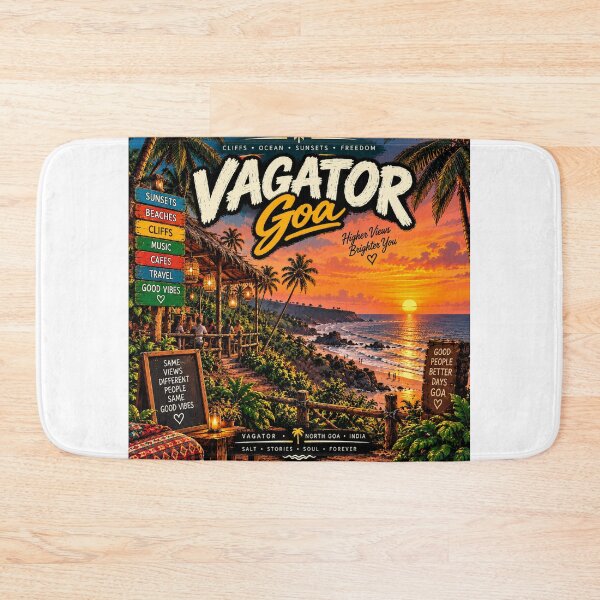 Item preview, Vagator Goa — Higher Views Brighter You designed and sold by Goanheartprints.