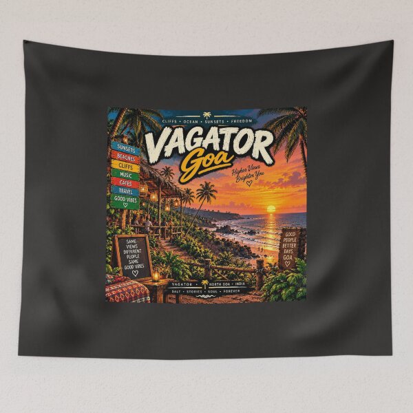 Item preview, Vagator Goa — Higher Views Brighter You designed and sold by Goanheartprints.