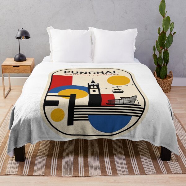 Item preview, Retro Funchal Bauhaus Geometric Skyline designed and sold by k3rstman1.