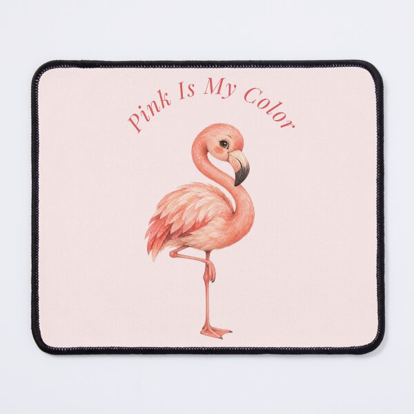 Item preview, Pink Is My Color Flamingo Watercolor designed and sold by mycute-stickers.