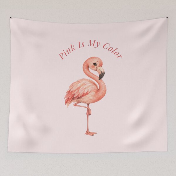 Item preview, Pink Is My Color Flamingo Watercolor designed and sold by mycute-stickers.
