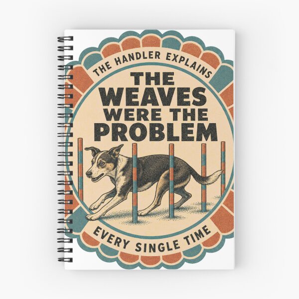 Item preview, The Weaves Were The Problem Dog Sport Agility Rosette designed and sold by BoosterShop.