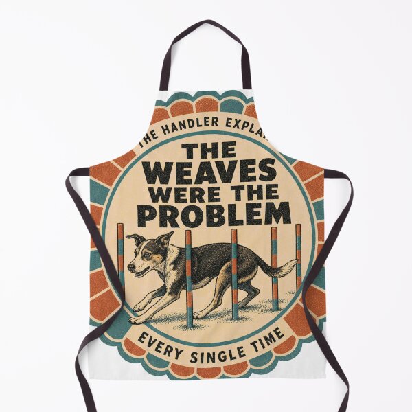 Item preview, The Weaves Were The Problem Dog Sport Agility Rosette designed and sold by BoosterShop.