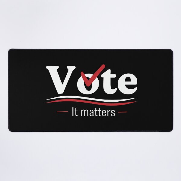 Item preview, Vote It Matters Red Checkmark Typography designed and sold by lightylegal.