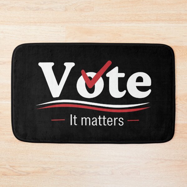 Item preview, Vote It Matters Red Checkmark Typography designed and sold by lightylegal.