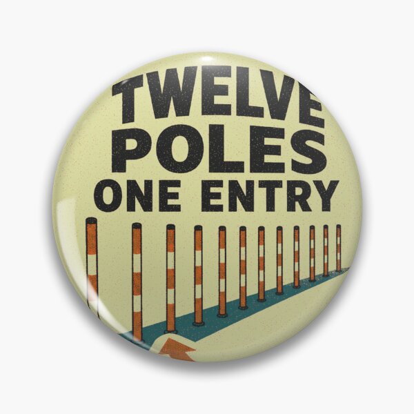 Item preview, Twelve Poles One Entry Dog Sports Slalom Rosette designed and sold by BoosterShop.