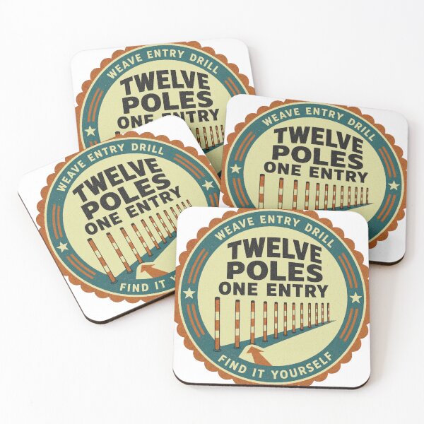 Item preview, Twelve Poles One Entry Dog Sports Slalom Rosette designed and sold by BoosterShop.