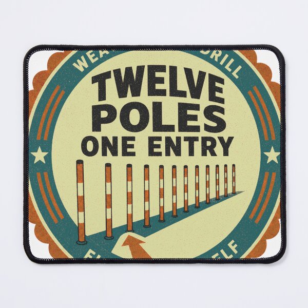 Item preview, Twelve Poles One Entry Dog Sports Slalom Rosette designed and sold by BoosterShop.