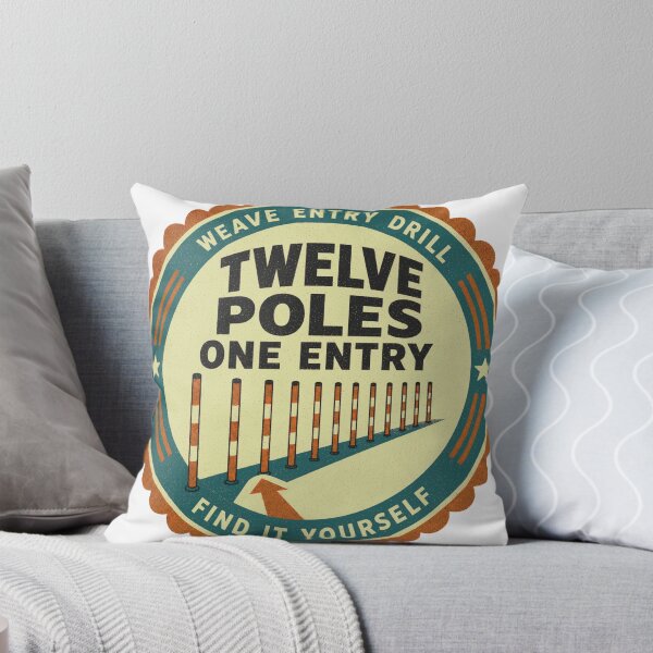 Item preview, Twelve Poles One Entry Dog Sports Slalom Rosette designed and sold by BoosterShop.