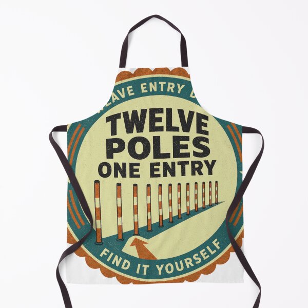 Artikelvorschau, Twelve Poles One Entry Hundesport Slalom Rosette entworfen und verkauft von BoosterShop.