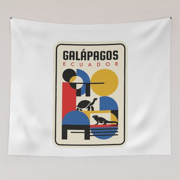 Item preview, Retro Galápagos Bauhaus Geometric Skyline designed and sold by k3rstman1.
