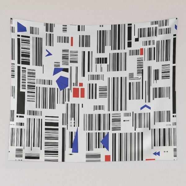 Item preview, Abstract Barcode Geometric Pattern designed and sold by SassyArtistry.