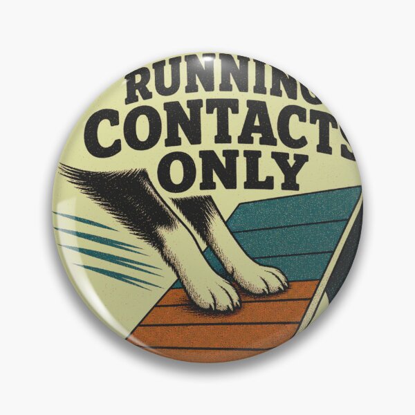 Item preview, Running Contacts Only A-Wand Dog Sports Agility Rosette designed and sold by BoosterShop.