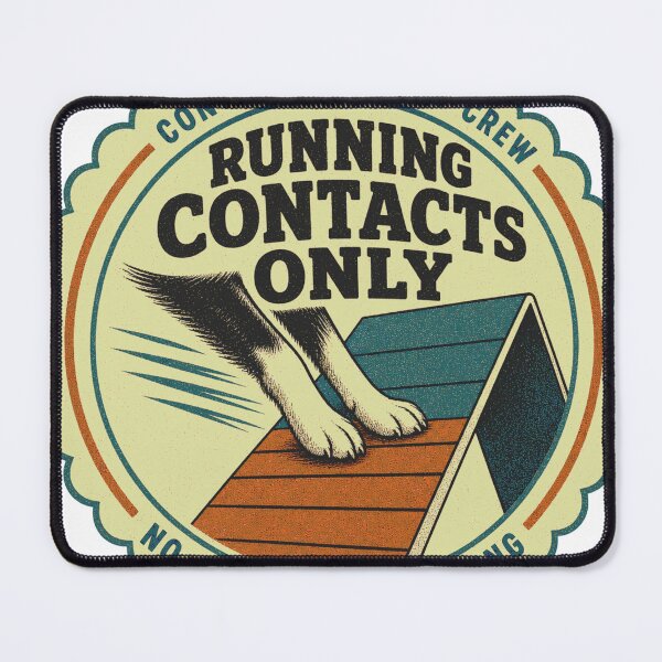 Item preview, Running Contacts Only A-Wand Dog Sports Agility Rosette designed and sold by BoosterShop.