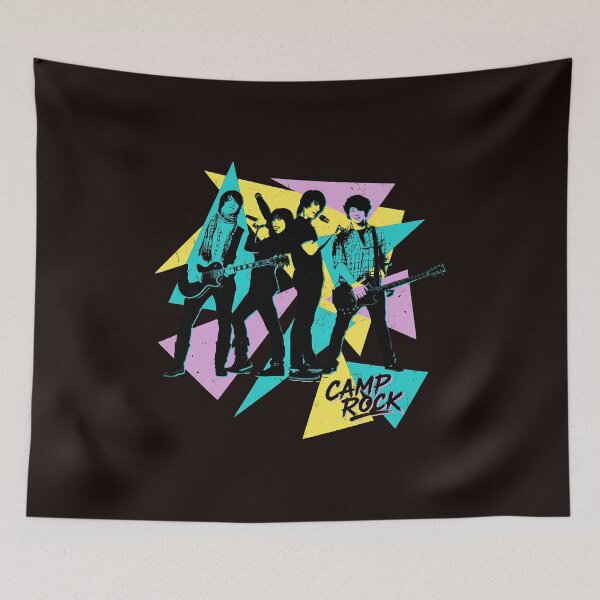 Item preview, Camp Rock Retro Geometric Band designed and sold by FlipStrawSpot.
