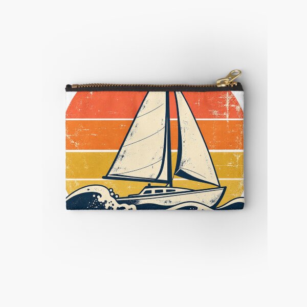 Item preview, Vintage Sailboat With Sunset Stripes designed and sold by S06PMarketing.