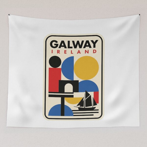 Item preview, Retro Galway Bauhaus Geometric Skyline designed and sold by k3rstman1.