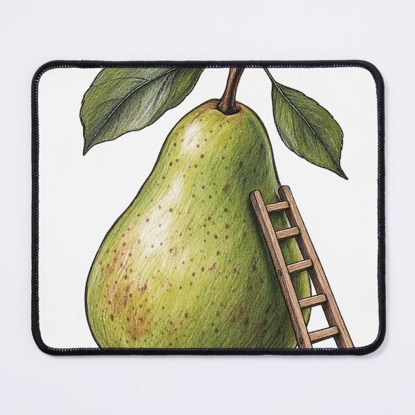 Item preview, Hand Drawn Pear With Tiny Ladder designed and sold by S06PMarketing.