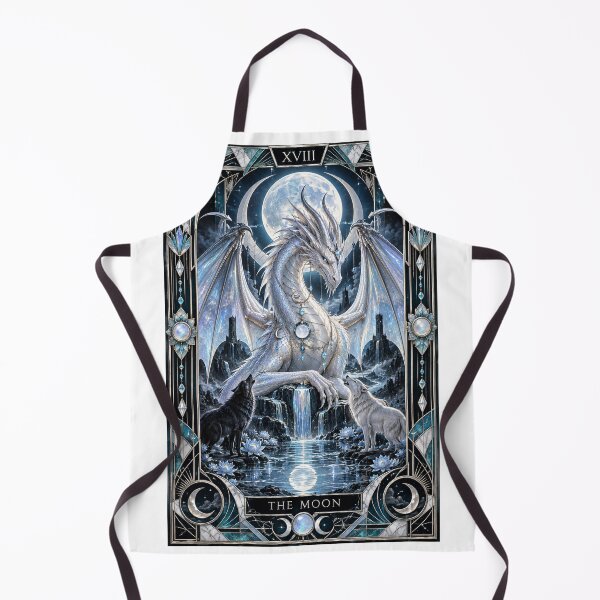 Item preview, The moon tarot card, dragon designed and sold by saranagliccuris.