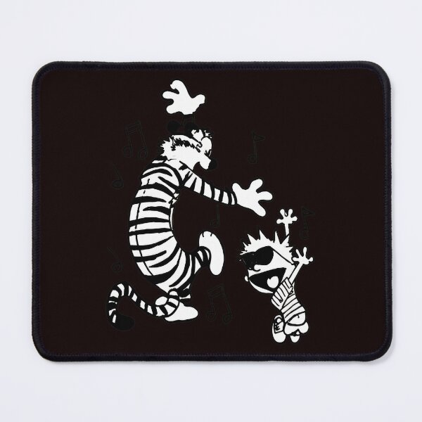 Item preview, Dancing Calvin and Hobbes with Musical Notes designed and sold by FlipStrawSpot.