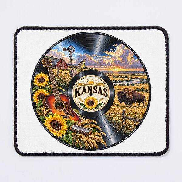 Item preview, Kansas Vinyl Record designed and sold by Whimspired By Paxx.