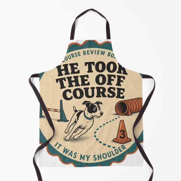 Item preview, He Took The Off Course Funny Dog Sport Agility Rosette designed and sold by BoosterShop.