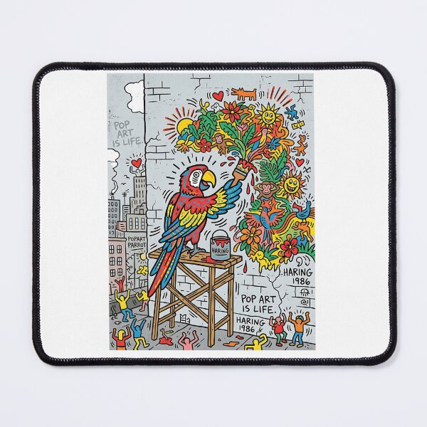 Item preview, Macaw Mural Painter designed and sold by PictoVibe.