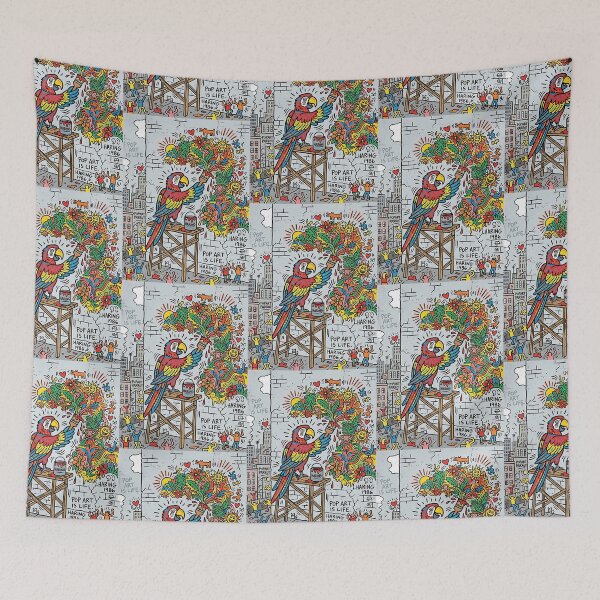 Item preview, Macaw Mural Painter designed and sold by PictoVibe.