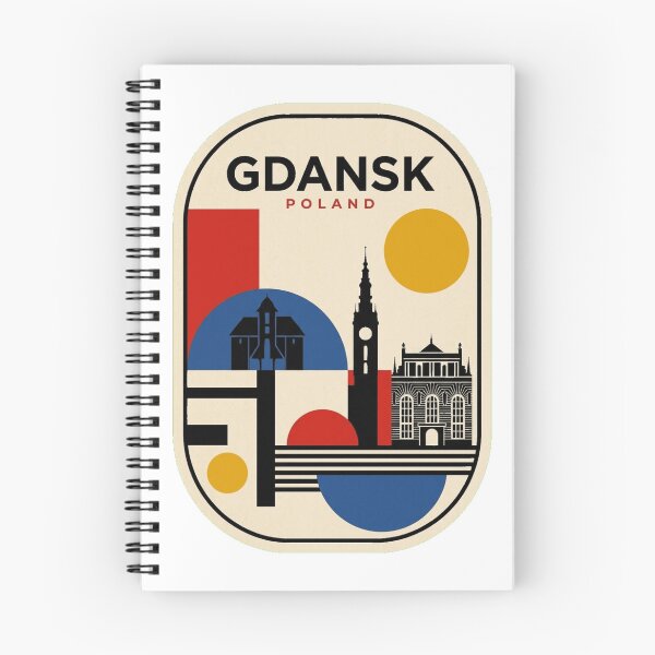 Item preview, Retro Gdansk Bauhaus Geometric Skyline designed and sold by k3rstman1.