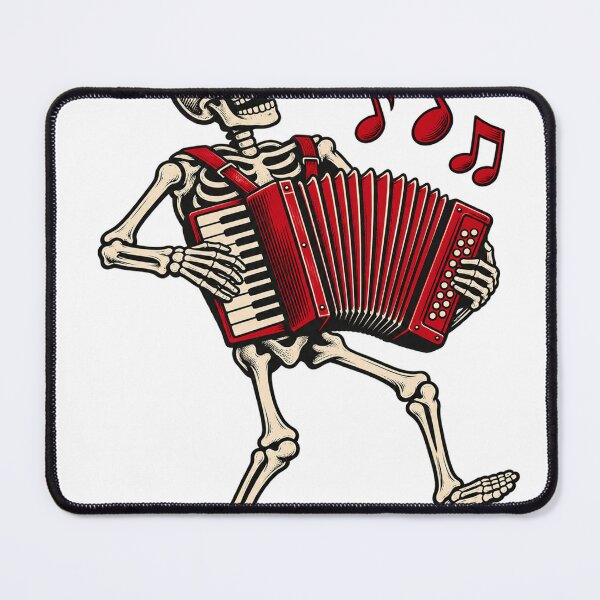 Item preview, Skeleton Playing A Tiny Accordion designed and sold by S06PMarketing.