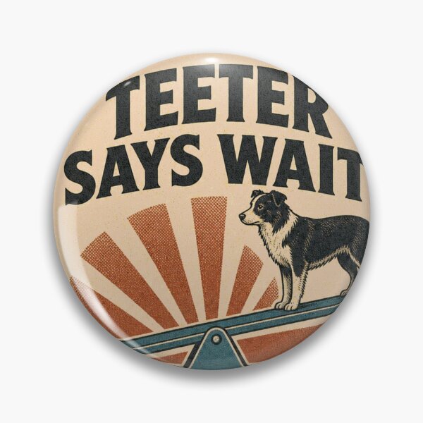 Item preview, Teeter Says Wait Rocker Dog Sports Agility Rosette designed and sold by BoosterShop.
