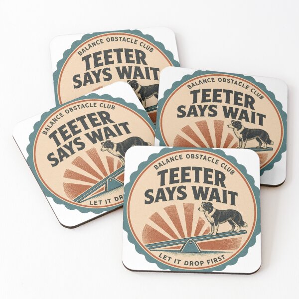 Item preview, Teeter Says Wait Rocker Dog Sports Agility Rosette designed and sold by BoosterShop.