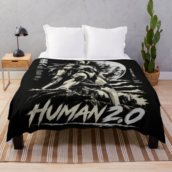 Item preview, Human 2.0 – Futuristic Humanoid Robot Cyberpunk Anime designed and sold by TEEJAMBOREE.