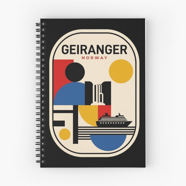 Item preview, Retro Geiranger Bauhaus Geometric Skyline designed and sold by k3rstman1.