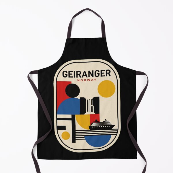 Item preview, Retro Geiranger Bauhaus Geometric Skyline designed and sold by k3rstman1.