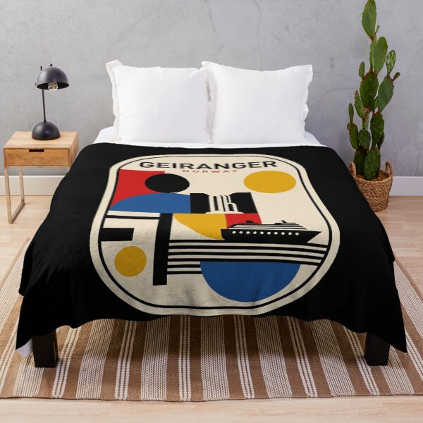 Item preview, Retro Geiranger Bauhaus Geometric Skyline designed and sold by k3rstman1.