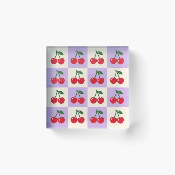 Item preview, Cherries And Checkerboard Repeating Pattern designed and sold by S06PMarketing.