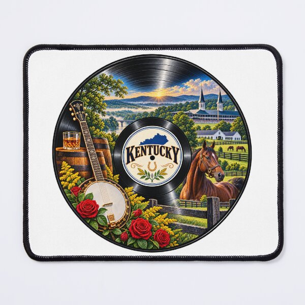 Item preview, Kentucky Vinyl Record designed and sold by Whimspired By Paxx.