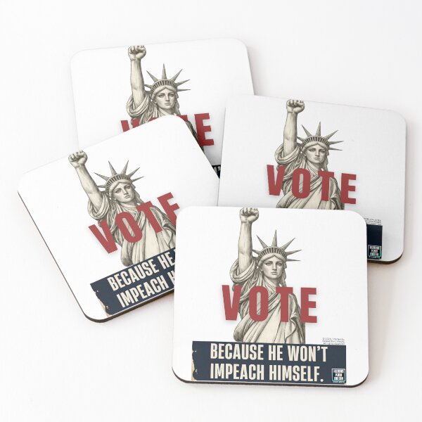Item preview, VOTE - Because He Won't Impeach Himself designed and sold by HumanKindMedia.