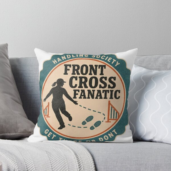 Item preview, Front Cross Fanatic Agility Handling Dog Sports Rosette designed and sold by BoosterShop.
