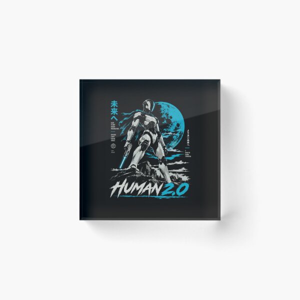 Item preview, Human 2.0 – Futuristic Humanoid Robot Cyberpunk Anime designed and sold by TEEJAMBOREE.