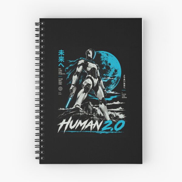 Item preview, Human 2.0 – Futuristic Humanoid Robot Cyberpunk Anime designed and sold by TEEJAMBOREE.